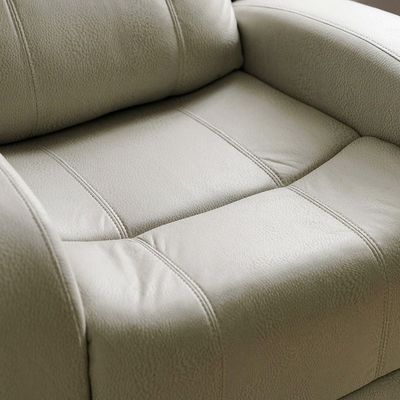 Crimson 1-Seater Fabric Recliner Sofa - Off-White - With 2-Year Warranty